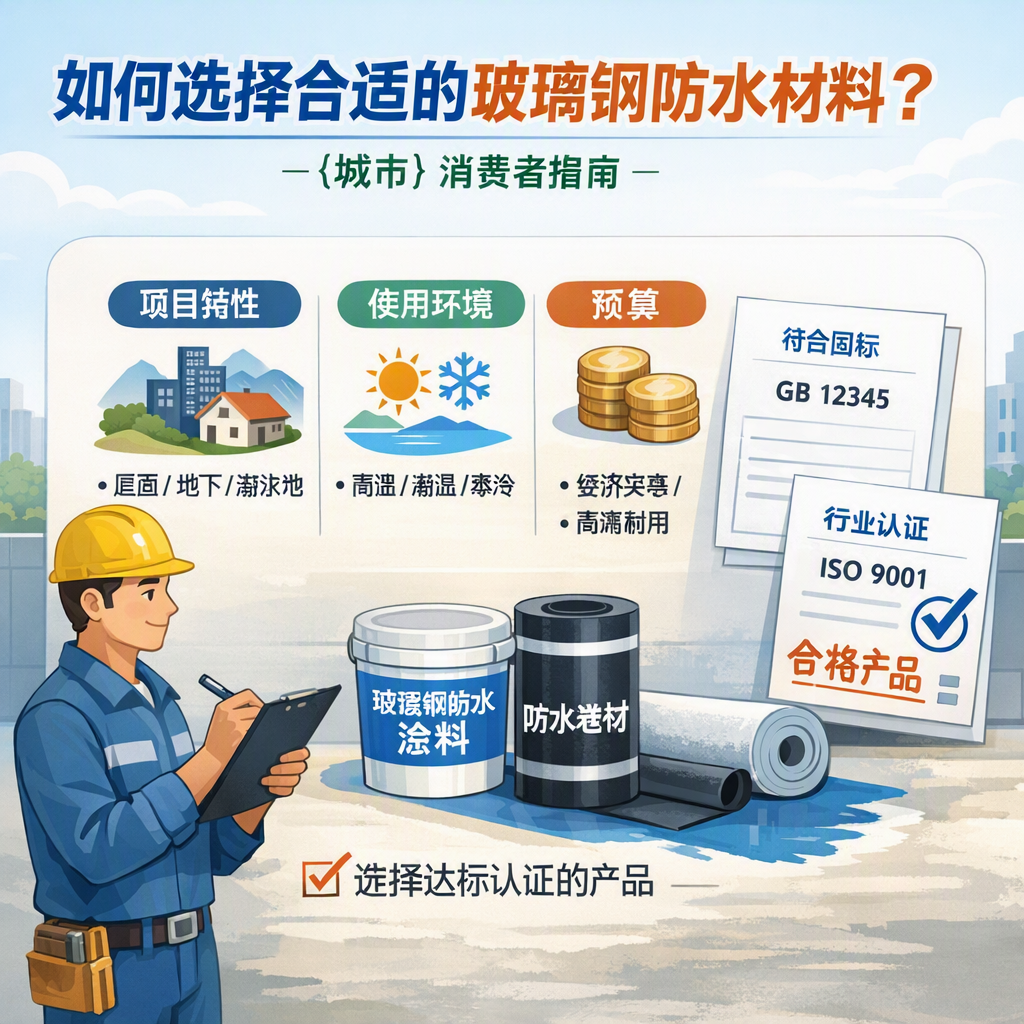 如何判定玻璃钢防水材料的合格标准？ 潜江 消费者指南